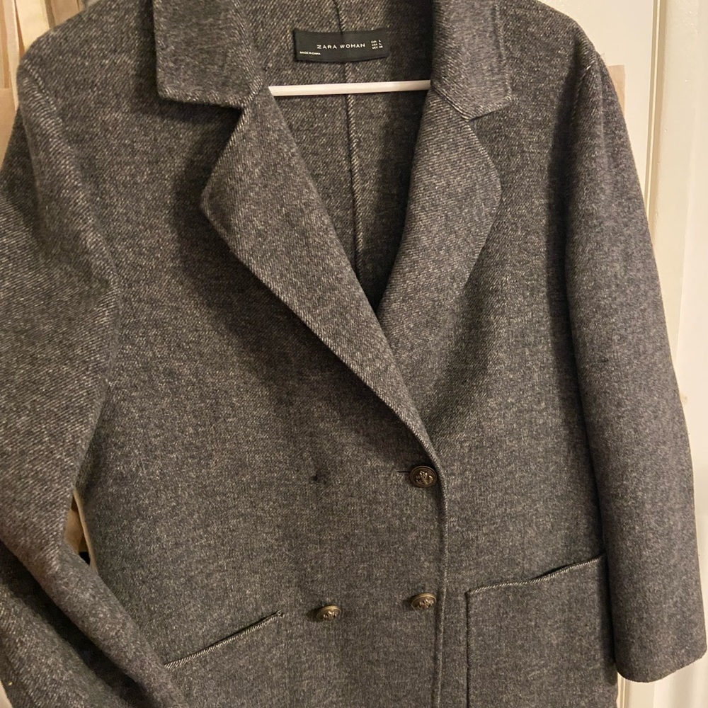 Zara Tweed Car Coat